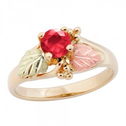 Landstrom's® 10K Black Hills Gold Ladies Ring with Ruby