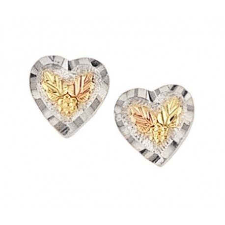 Lovely Mini Sterling Silver Heart Earrings by Mt. Rushmore