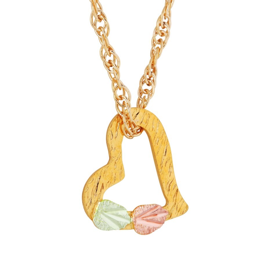 Landstrom's® Mini 10K Black Hills Gold Heart Pendant