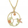 10K BLACK HILLS GOLD LADIES HUMMINGBIRD NECKLACE