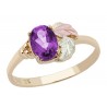 Landstrom's® 10K Black Hills Gold Ladies Ring with Amethyst