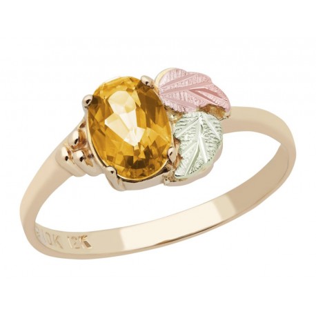 Landstrom's® 10K Black Hills Gold Ladies Ring with Citrine