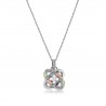 Black Hills Gold Sterling Silver LOVE KNOTS Pendant with Diamond
