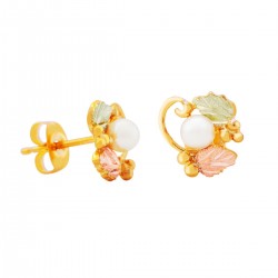 Landstrom's® 10K Black Hills Gold Small Pearl Earrings