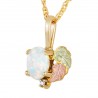Landstrom's® 10K Black Hills Gold Opal Pendant with Diamond Accent