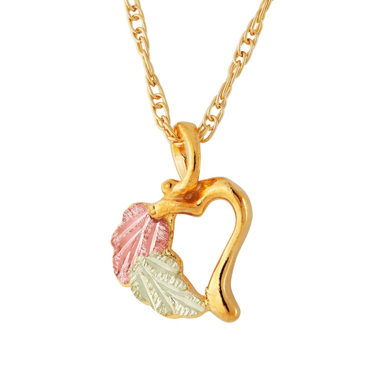 Landstrom's Small 10K Black Hills Gold Heart Pendant