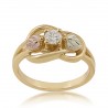 Landstrom's 10K Black Hills Gold Ladies Ring with 1/4CT Genuine Diamond