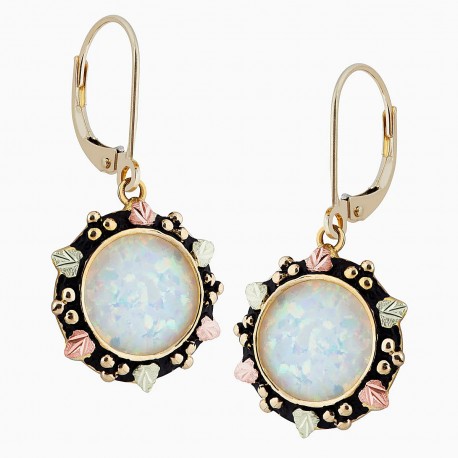 Landstrom's® 10K Black Hills Gold Opal Earrings