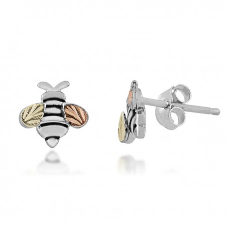 Landstrom's Small Sterling Silver Bee Post Earrings