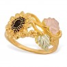Stunning 10k Black Hills Gold Sunflower Ring