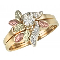 10K BLACK HILLS GOLD LADIES DIAMOND ENGAGEMENT WEDDING RING