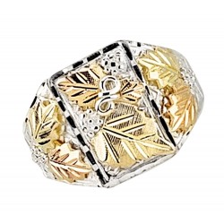 Mt. Rushmore Wide Sterling Silver Mens Ring