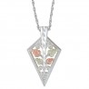 BLACK HILLS GOLD .925 STERLING SILVER PENDANT NECKLACE