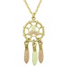 10K Black Hills Gold Dreamcatcher Pendant