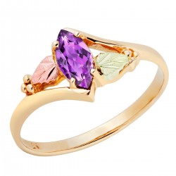 10K Black Hills Gold Ladies Ring w Amethyst by Landstrom's®
