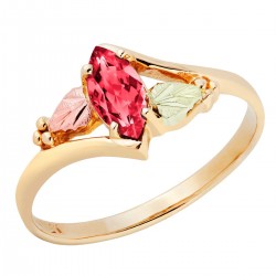 10K Black Hills Gold Ladies Ring with Ruby by Landstrom's®