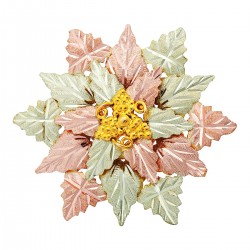Landstrom's® Black Hills Gold Flower Brooch Pendant