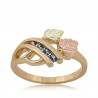 10K Black Hills Gold Ladies Ring with YOGO Sapphire