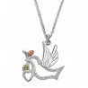 IN STOCK***BLACK HILLS GOLD STERLING SILVER DOVE PENDANT NECKLACE*** IN STOCK
