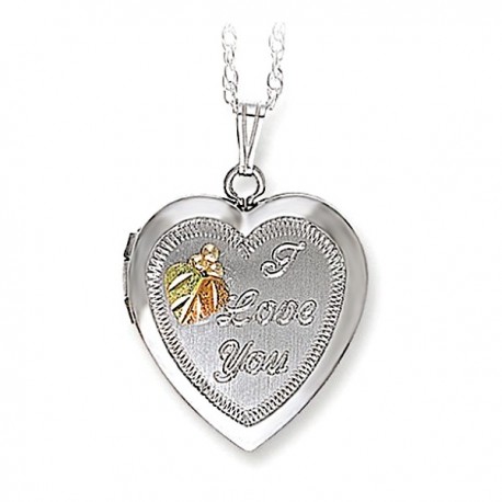 IN STOCK***BLACK HILLS GOLD STERLING SILVER LOCKET NECKLACE*** IN STOCK