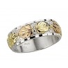 Size 10 Black Hills Gold Sterling Silver Men's Band Ring