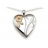 Coleman Black Hills Gold Sterling Silver Heart Locket Pendant