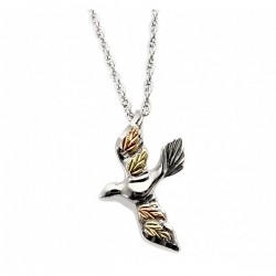 IN STOCK***BLACK HILLS GOLD STERLING SILVER DOVE PENDANT NECKLACE*** IN STOCK