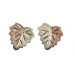 10K Black Hills Gold Leaf Earrings