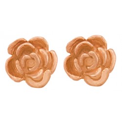 10K Black Hills Rose Gold Rose Earrings