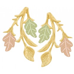 10K Black Hills Gold Earrings Unique Style