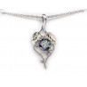 Landstroms Sterling Silver Pendant w 6.5mm Mystic Fire Topaz