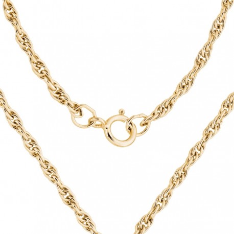 Gold Filled Heavy Rope Chain 24-Inch Long