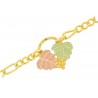 10K Black Hills Gold Leaves & Grape Bracelet