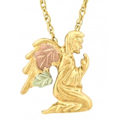 10K Black Hills Gold Angel Pendant