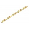 Lovely 10K Black Hills Gold Ladies Bracelet 7 Inch