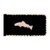 Black Hills Gold on Black Powder Coated Money Clip w Fish