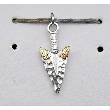 Black Hills Gold Sterling Silver Arrowhead Charm