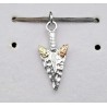 Black Hills Gold Sterling Silver Arrowhead Charm