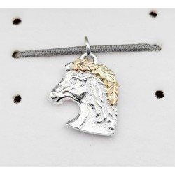 Black Hills Gold Sterling Silver Horsehead Charm