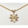 10K Black Hills Gold Flower Pendant with Chain