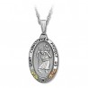 IN STOCK***BLACK HILLS GOLD STERLING SILVER SAINT CHRISTOPHER PENDANT NECKLACE*** IN STOCK