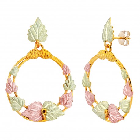 Landstrom's® 10K Black Hills Gold Circle Dangle Earrings