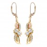 Landstrom’s 10K Yellow Gold Diamond Dangle Earrings