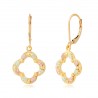 Landstrom’s 10K Gold Alahambra Leverback Earrings