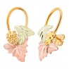 Landstrom’s 10K Yellow Gold Circle and Grape Earrings