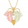 Landstrom’s 10K Yellow Gold Vines & Grape Cluster Pendant