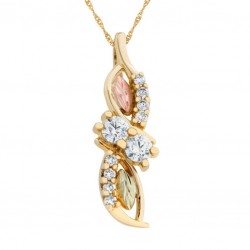 Landstrom’s 10K Yellow Gold Pendant with Genuine Diamond