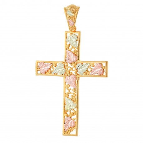 Landstrom’s 10K Yellow Gold Large Cross Pendant