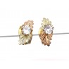 10K Black Hills Gold Jacket Leaves Earrings with CZ