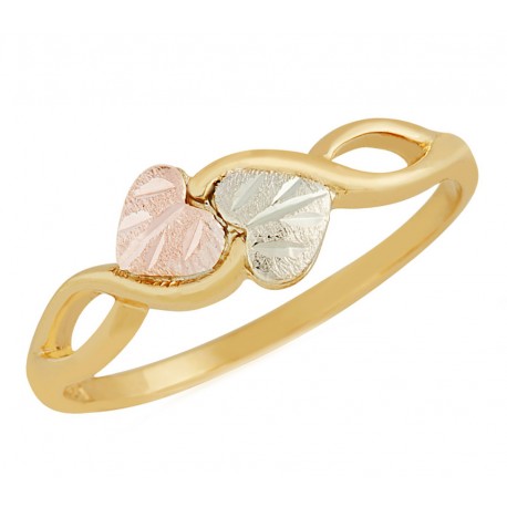 Black Hills Gold Ring with Leaves